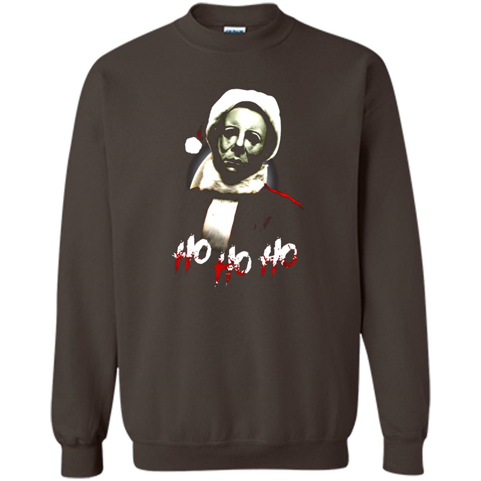 Santa Michael Myers Ho Ho Ho Merry Christmas Sweatshirt - Sweatshirt