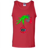 GRINCH HAND HOLDING FLORIDA GATORS GLITTER CHRISTMAS PINGPONG