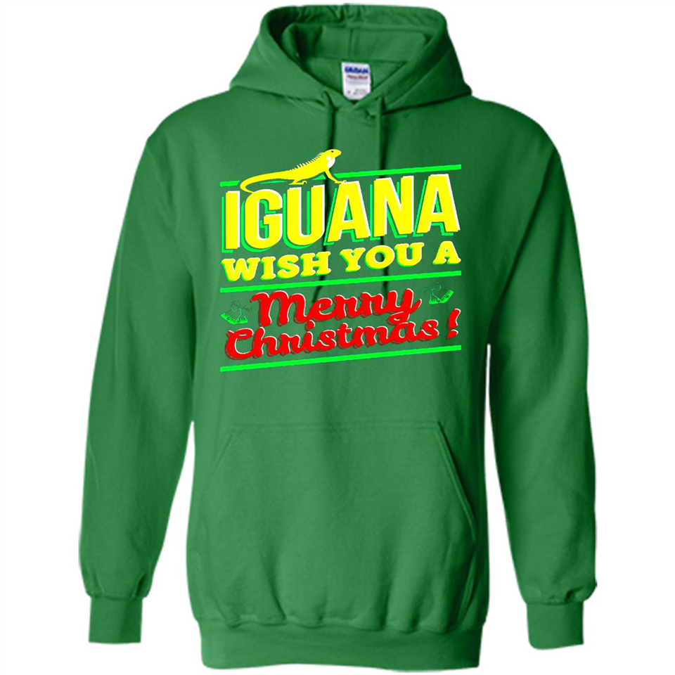 Iguana Wish You A Merry Christmas Animal - Hoodie