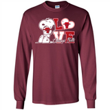 Snoopy loves NBA Chicago Bulls - Long Sleeve T-Shirt