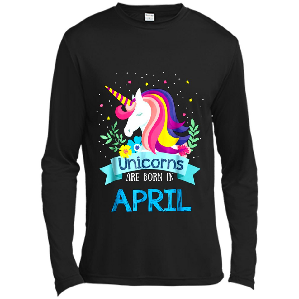 Unicorns are born in April Birthday Rainbow Gift Custom Ultra Cotton