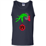 GRINCH HAND HOLDING AUBURN TIGERS GLITTER CHRISTMAS PINGPONG