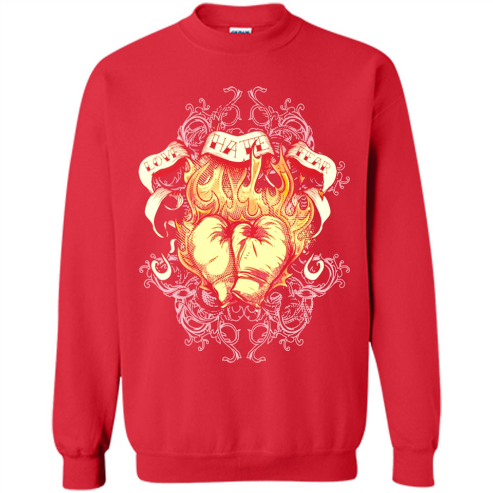Love Hate Fear Boxing - Martial Art Fighting - Sweatshirt