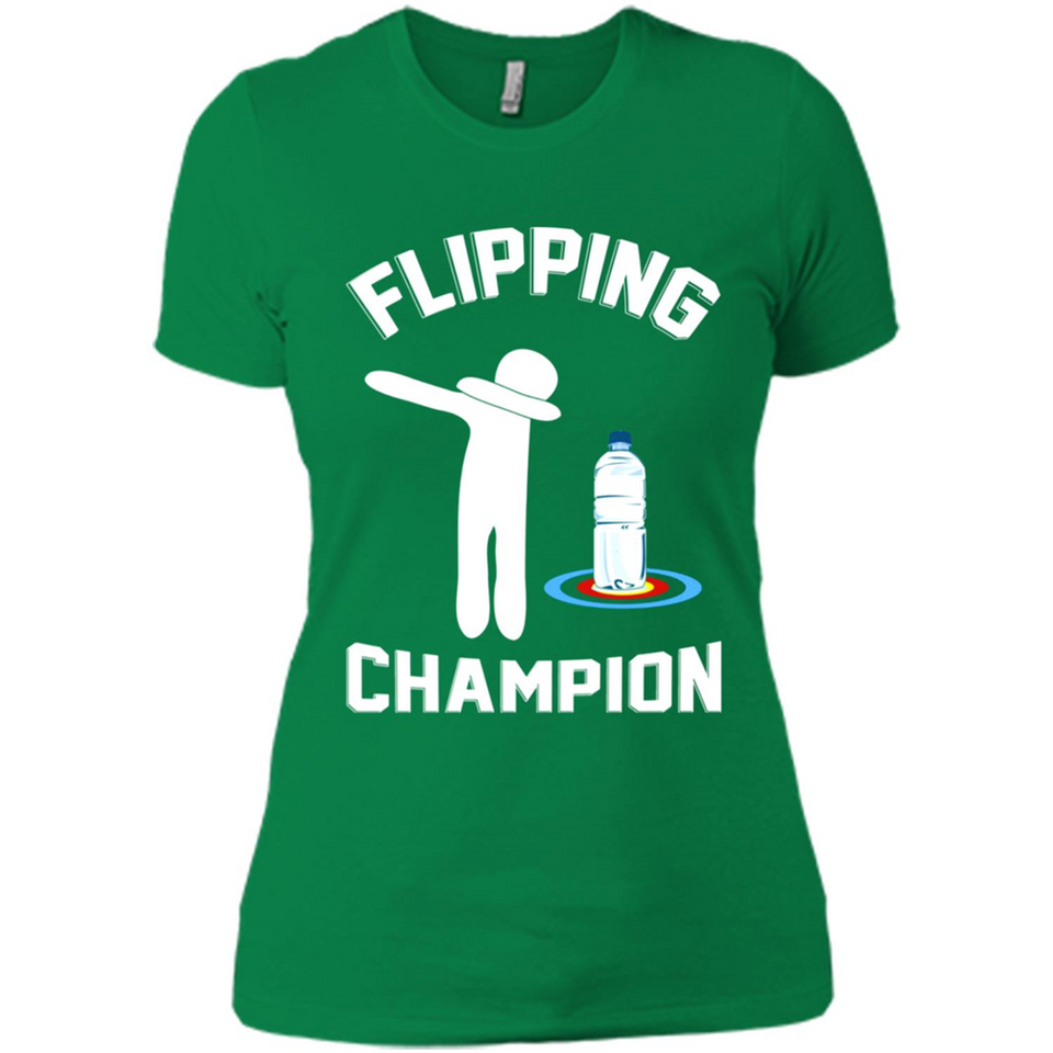 Water Bottle Flipping Tshirt Dabbing Flipping Champion - Ladies' Boyfriend T-Shirt