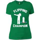 Water Bottle Flipping Tshirt Dabbing Flipping Champion - Ladies' Boyfriend T-Shirt