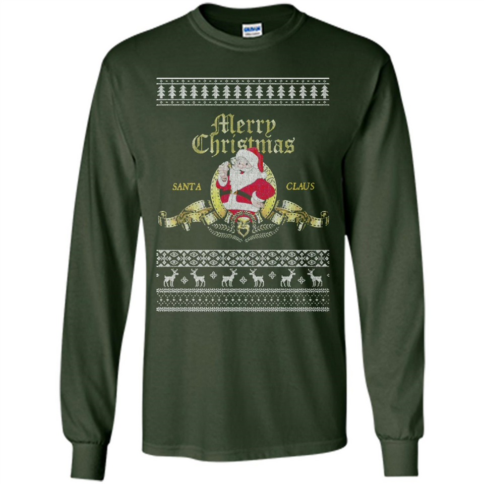 Christmas Santa Goldwyn Mayer Logo - Long Sleeve T-Shirt