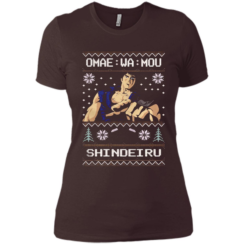 Omae Wa Mou Shindeiru Ugly Christmas Sweater - Ladies' Boyfriend T-Shirt