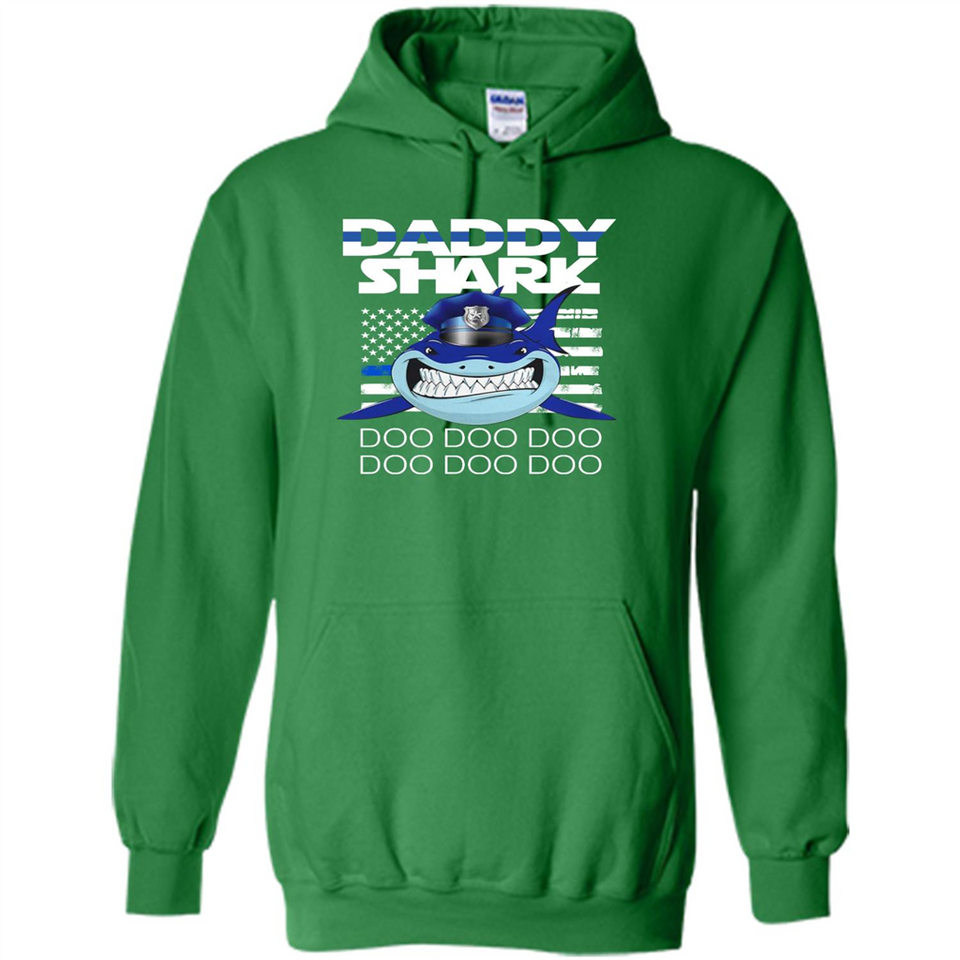 Police Daddy Shark Blue Line Tee