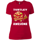 Turtley Awesome - Ladies' Boyfriend T-Shirt