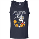 Grumpy Santa Claus Los Angeles Chargers Football Team PINGPONG