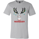 Budweiser Reinbeer Funny Beer Reindeer Christmas Sweatshirt - Canvas Unisex T-Shirt