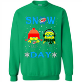 Snow Day Shirt For Carolina Hurricanes Vs Minion Fans pingpong