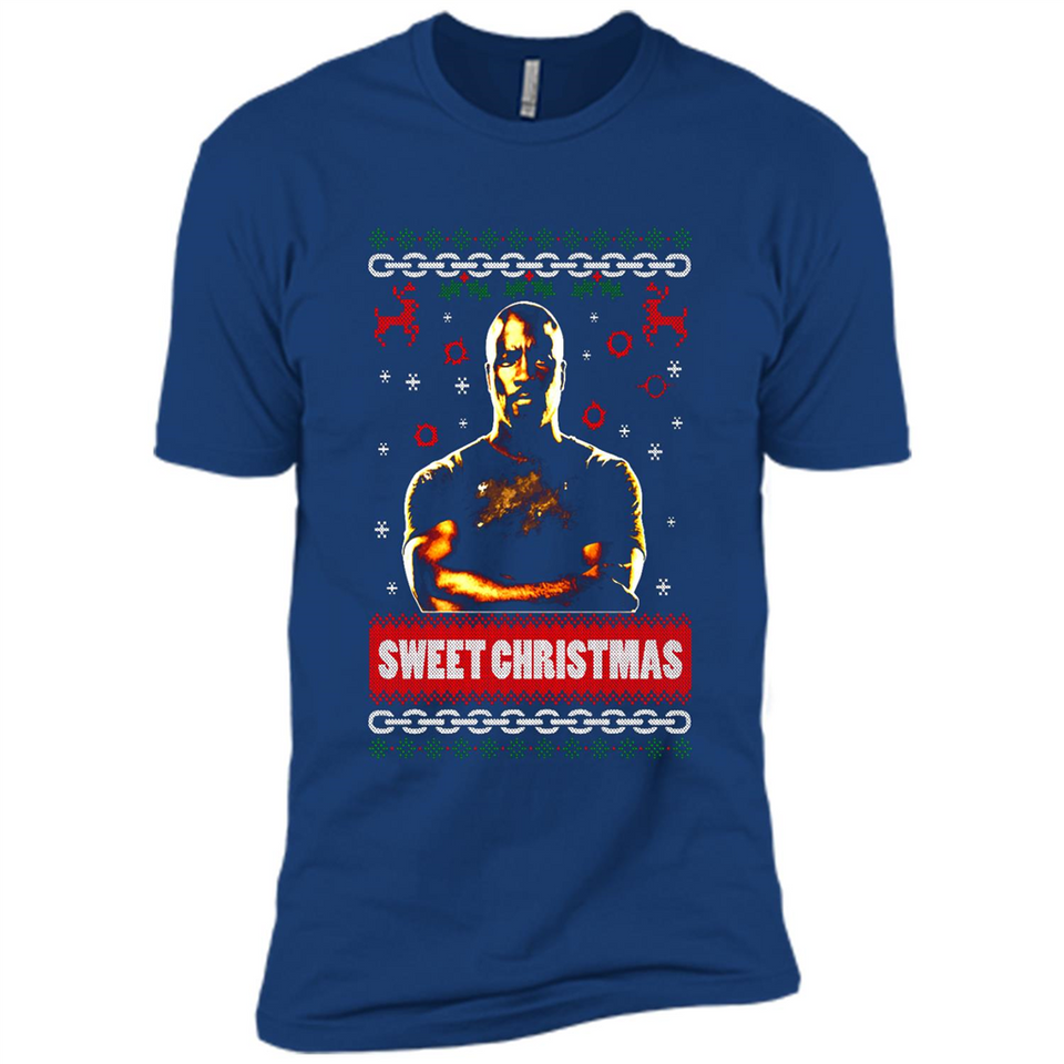 Christmas Ugly Sweater Floyd Mayweather Sweet Christmas - Premium Short Sleeve T-Shirt