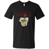 Christmas Ugly Sweater A Jew On Christmas - Men's V-Neck