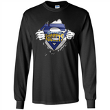 Denver Nuggets And Superman Fans - Long Sleeve T-Shirt
