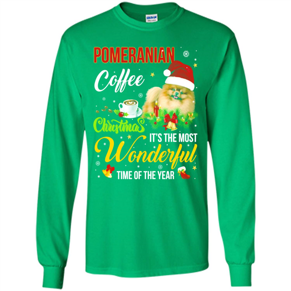 Pomeranian Coffee Wonderful Christmas