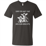 Sorry For What I Said When We Were Working Cattle