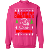 All I Want For Christmas Is HarambeT Rex Attack Reindeer ugly sweater PINGPONG