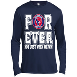 Houston Texans Forever For ever not just when we win - Canvas Long Sleeve T-Shirt