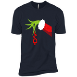 Funny Grinch Hand Holding Electrician Ornament Christmas PING PONG