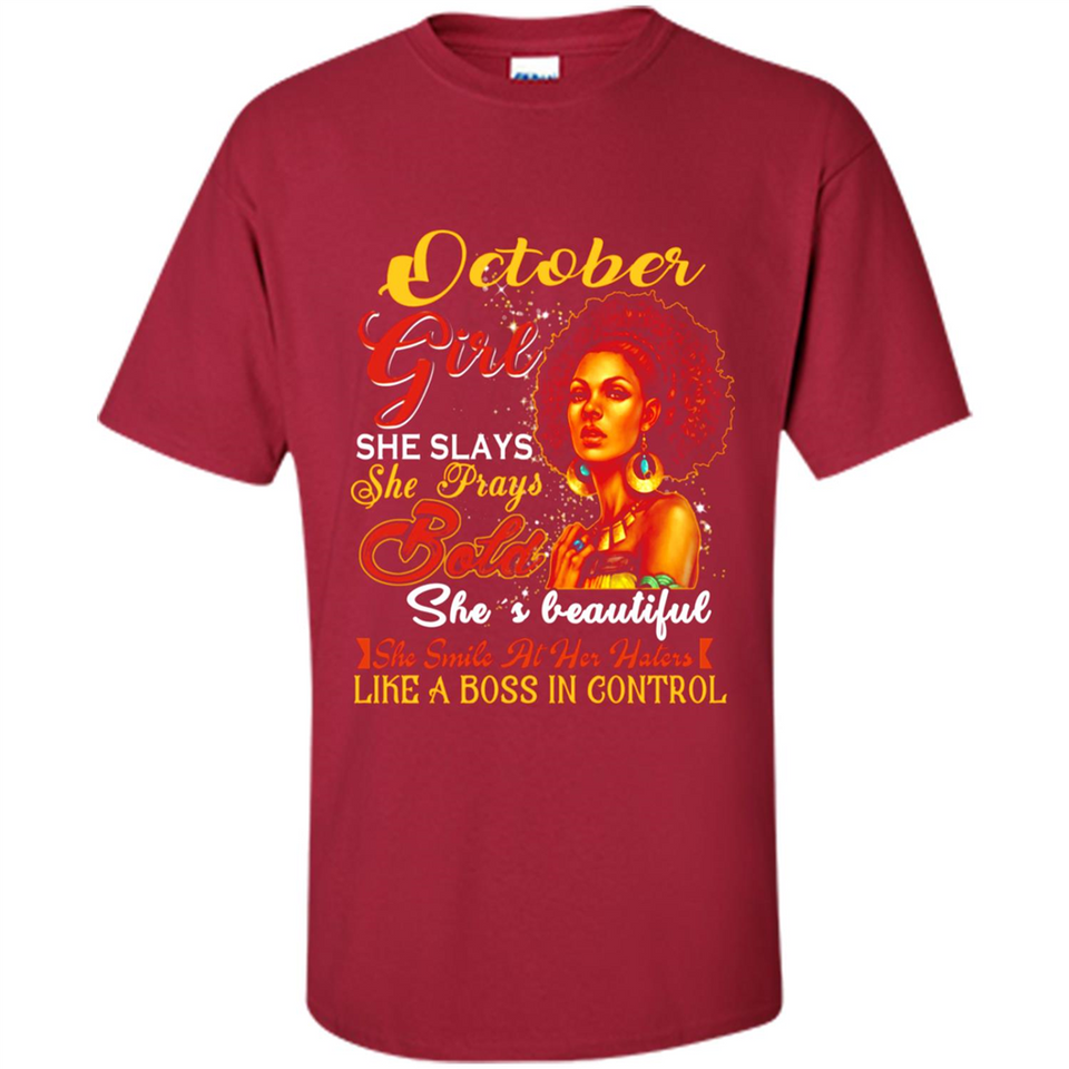 October Girl She Slays She Prays Beautiful Birthday PINGPONG