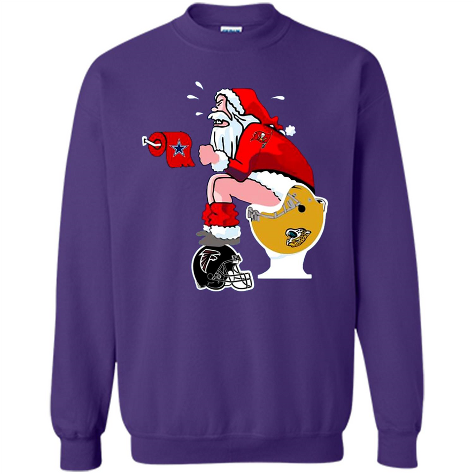 Tampa Bay Buccaneers Santa Claus Toilet