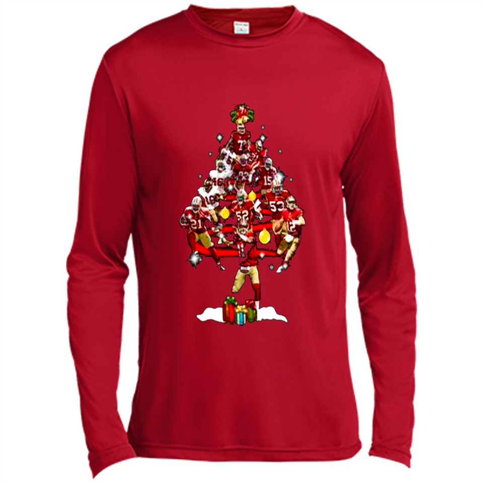 San Francisco 49ers Players Christmas Tree PINGPONG