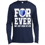 Memphis Grizzlies Forever For ever not just when we win - Canvas Long Sleeve T-Shirt