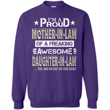 I'm A Proud Mother In Law Of A Freaking Awesome Daughter - Sweatshirt