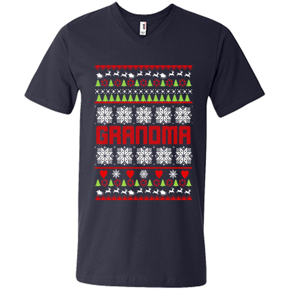 Grandma Ugly Christmas - Men's V-Neck