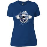 Vancouver Canucks And Superman Fans - Ladies' Boyfriend T-Shirt