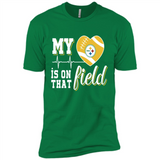Pittsburgh Steelers Football My Heart is on that Field - Premium Short Sleeve T-Shirt