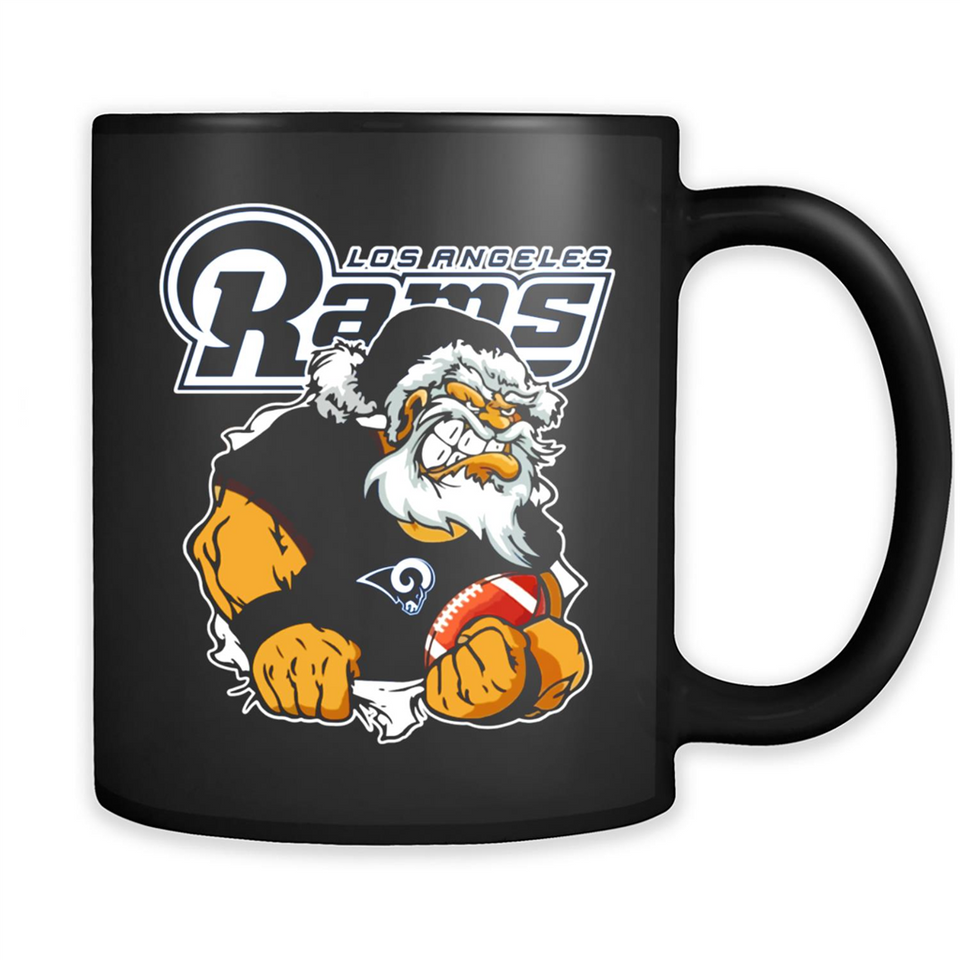 Grumpy Santa Claus Los Angeles Rams Football Team PINGPONG