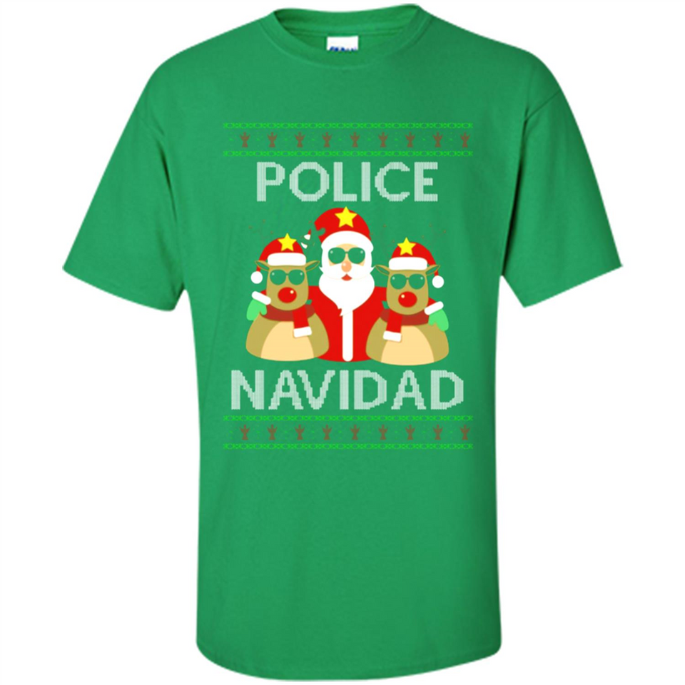 FUNNY POLICE NAVIDAD T-SHIRT Santa Christmas Party - Shirt