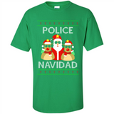 FUNNY POLICE NAVIDAD T-SHIRT Santa Christmas Party - Shirt