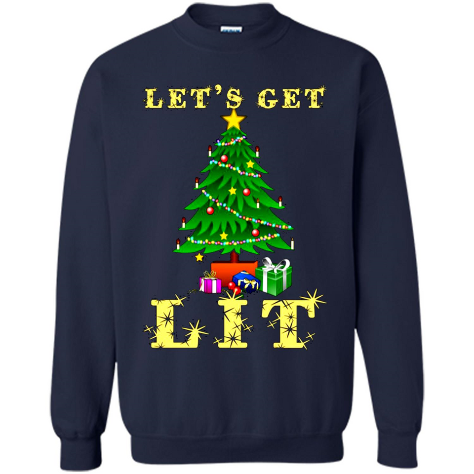 Let’s Get Lit Christmas Drinking sweater PINGPONG