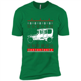 Christmas Ugly Sweater Automobile Ugly Christmas Sweater - Premium Short Sleeve T-Shirt