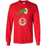 Amazing Iowa State Cyclones Glitter Grinch Monogram Ornament Christmas Gift - Long Sleeve T-Shirt