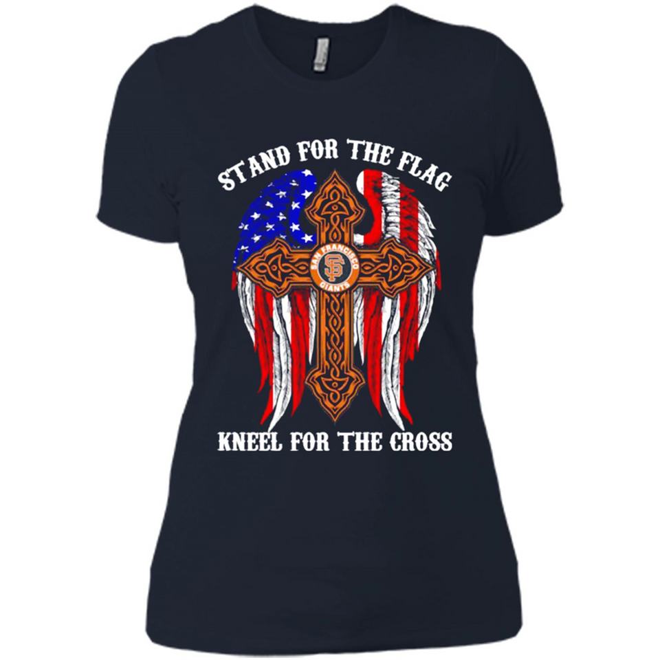 Francisco Giants - stand for the flag kneel for the cross