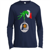 Amazing tee Indiana Pacers Glitter Grinch Monogram Ornament Christmas Gift - Canvas Long Sleeve T-Shirt