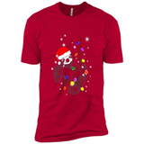 Cute Christmas Choloepus Sloth Santa Led Light Mug - Premium Short Sleeve T-Shirt