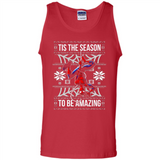 Marvel Spider Man Tis The Season To Be Amazing Ugly Christmas Mug PINGPONG - Tank Top