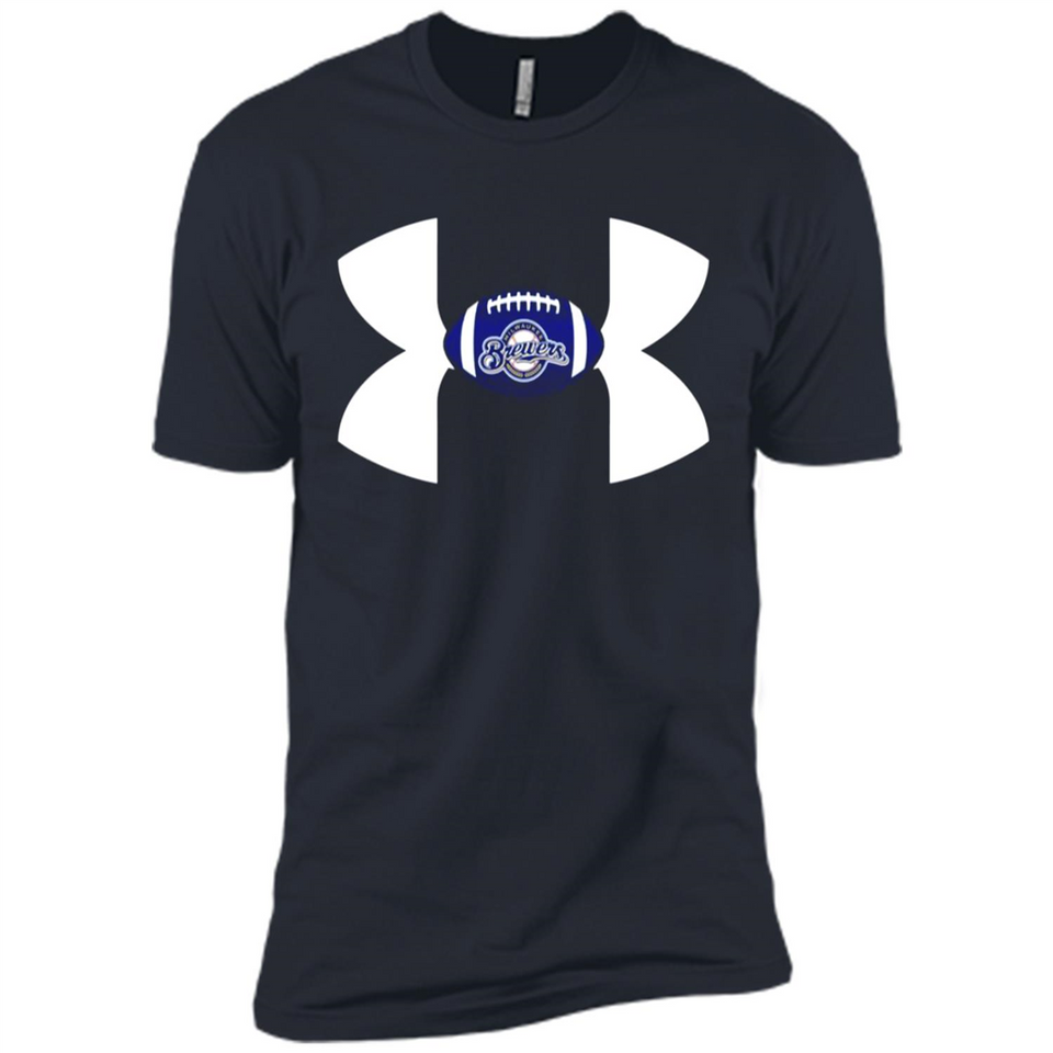 Milwaukee Brewers Under Armour Logo - Premium Short Sleeve T-Shirt