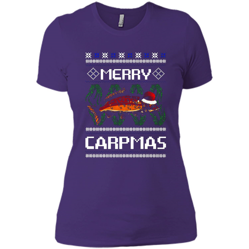 Santa Claus Carpmas Merry Carpmas Christmas Sweater PINGPONG - Ladies' Boyfriend T-Shirt
