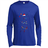 Doberman Santa Lights Christmas Dog Xmas Sweatshirt - Canvas Long Sleeve T-Shirt