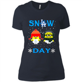 Snow Day Shirt For Los Angeles Dodgers Vs Minion Fans pingpong