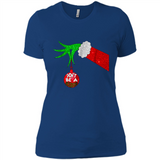 GRINCH HAND HOLDING CHRISTMAS ORNAMENT - DON'T BE A GRINCH PINGPONG