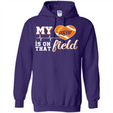 Oklahoma State Cowboys Football My Heart is on that Field - Hoodie