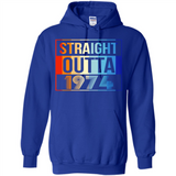 Retro Straight Outta 1974 44 Years Old - Hoodie