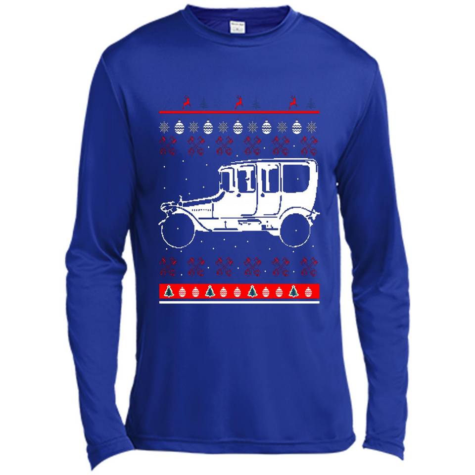 Christmas Ugly Sweater Automobile Ugly Christmas Sweater - Canvas Long Sleeve T-Shirt